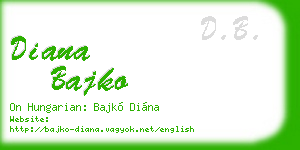 diana bajko business card